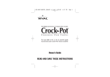 Rival Crock Pot Stoneware Slow Cooker User manual