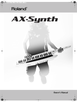 Roland AX-Synth User manual