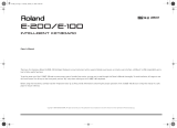 Roland E-200 User manual