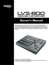 Roland LVS-800 User manual