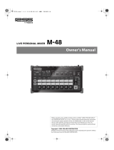 Roland M-48 User manual