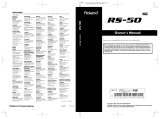 Roland RS-50 User manual