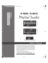 Roland S-1608 User manual