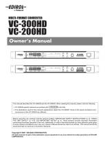 Roland VC-300HD User manual