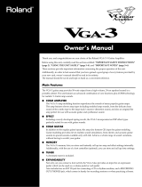 Roland VGA-3 User manual