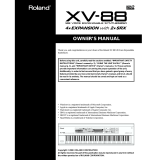 Roland XV-88 User manual