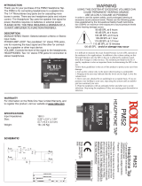 Rolls PM 52 User manual