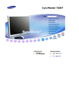 Samsung SYNCMASTER 720XT User manual
