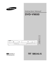 Samsung DVD-V9650 User manual