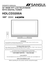 Sansui HDLCD-3700 User manual