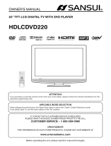 Sansui HDLCDVD220 User manual