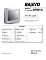 Sanyo AVM2445 User manual