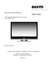 Sanyo AVP-429 User manual