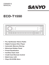 Sanyo ECD-T1550 User manual