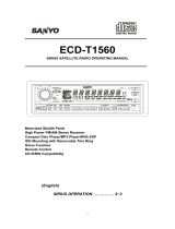Sanyo ECD-T1560 Operating instructions