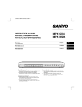Sanyo MPX-CD4 User manual