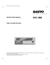 Sanyo SRC-800 User manual
