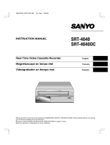 Sanyo SRT-4040DC User manual