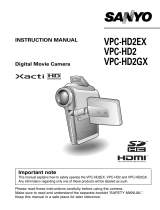Sanyo VPC-H2GX User manual