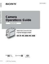 Sony DCR-HC30E User manual