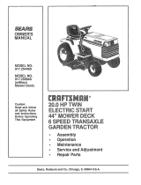 Craftsman 917250040 User manual