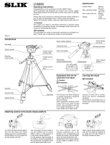 SLIK 617-800 / U8000 Tripod User manual
