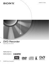 Sony RDR-HXD710 User manual