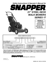 Snapper P215517HC User manual