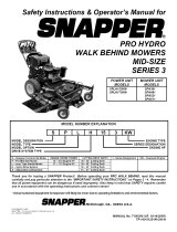 Snapper SPA361-SERIES 3 User manual