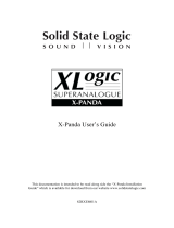 Solid State Logic X-Panda analogue sidecar User manual