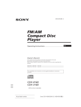 Sony CDX-416 User manual