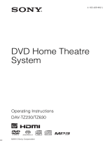 Sony DAV-TZ230 User manual
