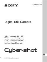 Sony DSC-W360 User manual