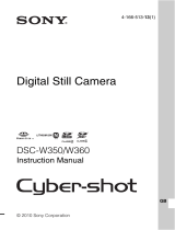 Sony DSC-W350 User manual