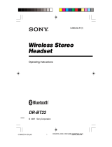 Sony DR-BT22 User manual