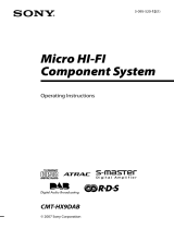 Sony CMT-HX9DAB User manual
