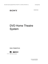 Sony DAV-F300 User manual