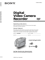 Sony DCR-DVD201 User manual