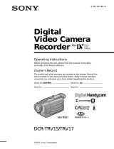 Sony DCR-TRV15 User manual
