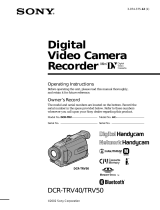 Sony DCR-TRV50 - Digital Handycam Camcorder User manual