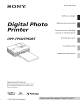 Sony DPP-FP60 User manual