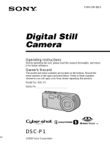 Sony Cyber Shot DSC-P1 User manual