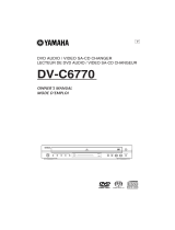 Yamaha DV-C6770 User manual