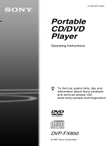 Sony DVP-FX850 User manual