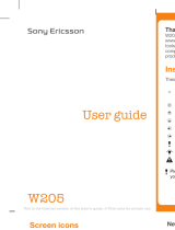 Sony Ericsson W205a User manual