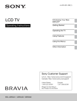Sony Bravia KDL-42EX441 User manual
