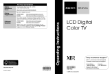 Sony KDL-46XBR10 - BRAVIA XBR - 46" LCD TV User manual