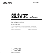 Sony STR-DE595 User manual