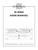 Stanton S.500 User manual