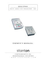 Stanton SINGLE TOP LOADING CD PLAYER PROFESSIONAL PREAMP MIXER User manual